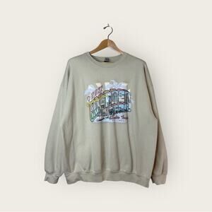 Gildan | Warner Bros. 2022 Studio Tour Hollywood  Sweatshirt | Beige | 2XL